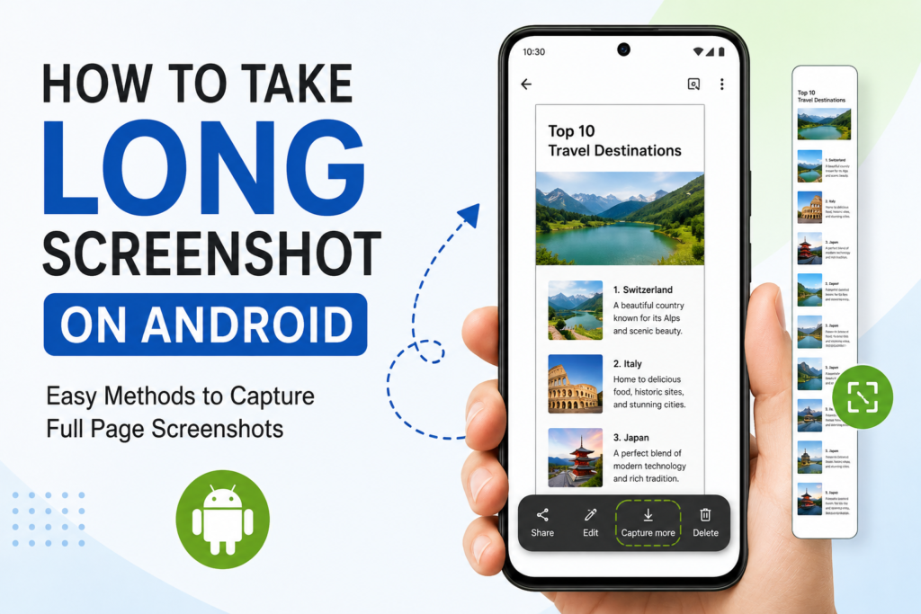 How to Take Long Screenshot on Android