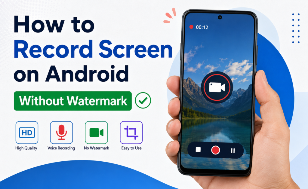 How to Record Screen on Android Without Watermark