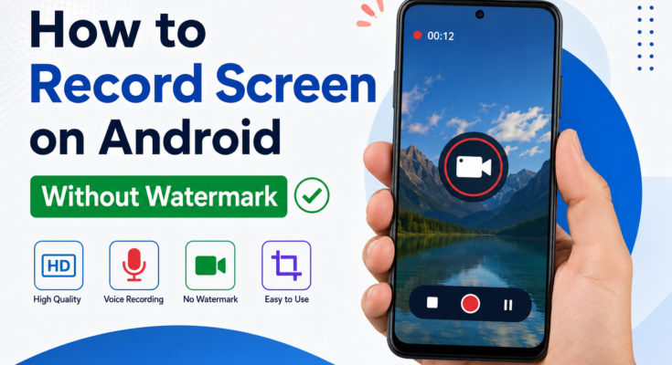 How to Record Screen on Android Without Watermark